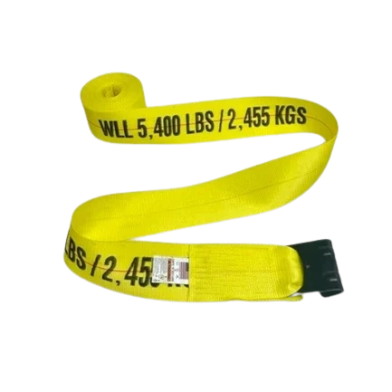 Heavy-Duty Ratchet Strap 4"x30' Flat Hooks, 5,400 lb, Model A-4X30RFH