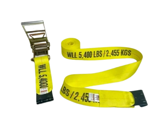 Heavy-Duty Ratchet Strap 4"x30' Flat Hooks, 5,400 lb, Model A-4X30RFH
