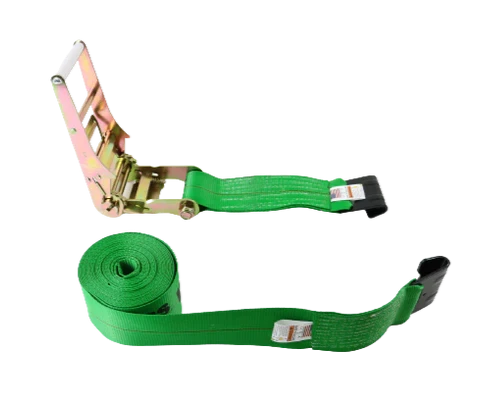 Heavy-Duty Ratchet Strap 4"x30' Flat Hooks, 5,400 lb, Model A-4X30RFH
