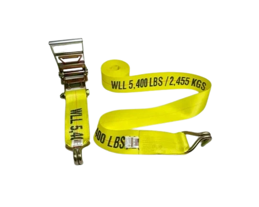 Heavy-Duty Ratchet Strap 4" x 30' with Wire Hooks, 5,400 lb, Model A-4X30RWHK