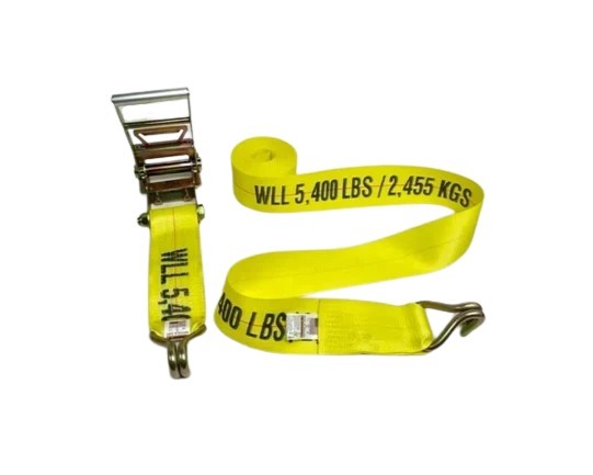 Heavy-Duty Ratchet Strap 4" x 30' with Wire Hooks, 5,400 lb, Model A-4X30RWHK