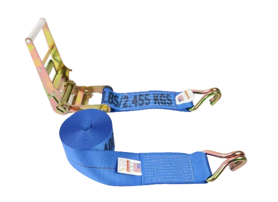 Heavy-Duty Ratchet Strap 4" x 30' with Wire Hooks, 5,400 lb, Model A-4X30RWHK