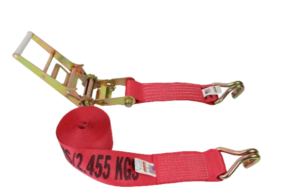 Heavy-Duty Ratchet Strap 4" x 30' with Wire Hooks, 5,400 lb, Model A-4X30RWHK