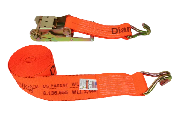 4" x 30' Ratchet Tie Down Strap with Wire Hooks, 5,400 lb, Model A-4X30RWHK-DW