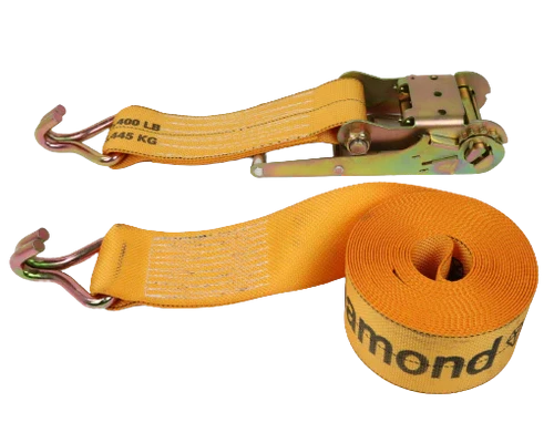 4" x 30' Ratchet Tie Down Strap with Wire Hooks, 5,400 lb, Model A-4X30RWHK-DW