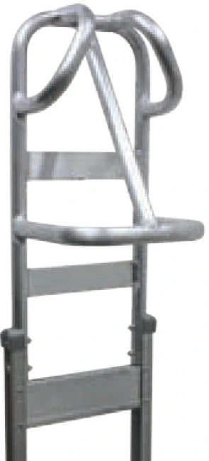 B&P 62" Squared Loop Hand Truck Handle & Pull Back Loops, Model A67M