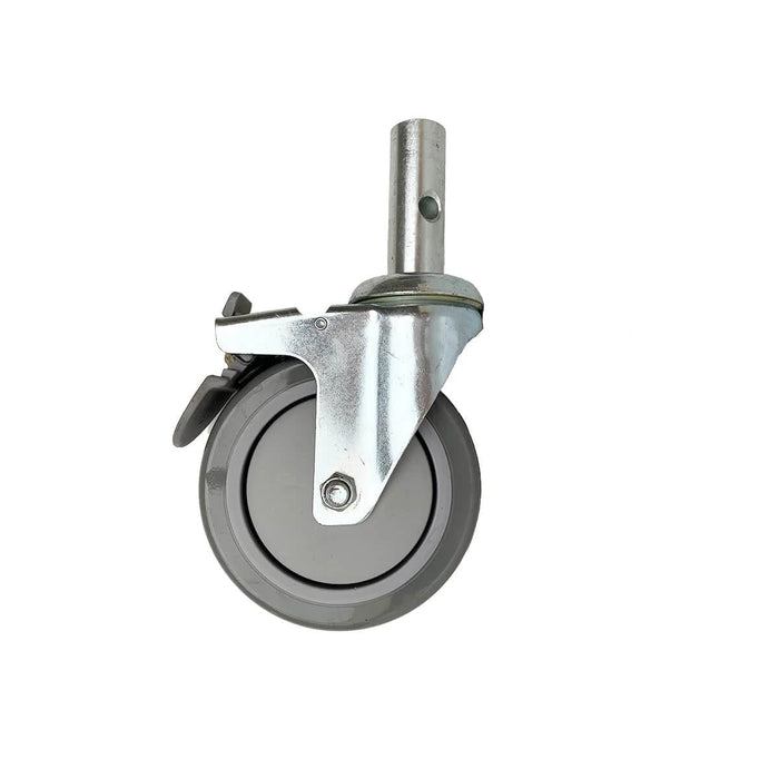 5" TPR Stem Swivel Caster with Brake, Hand Truck Caster, Model AHTP-WA3-B