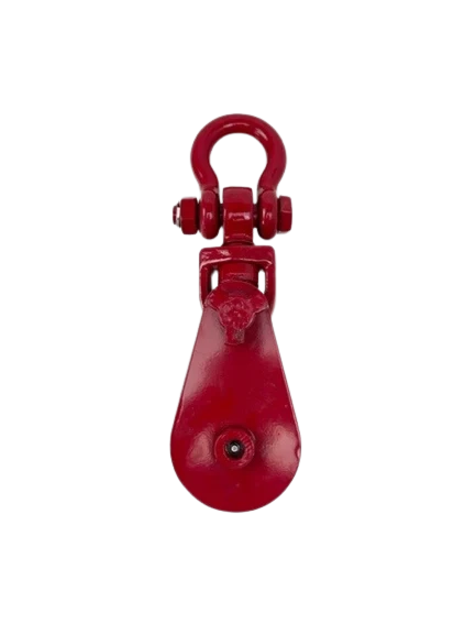 Snatch Block & Shackle 4.5" Sheave 3/8" to 1/2" Rope, 8,000 lb, Model AS-DB-SBD-S-4T-4S