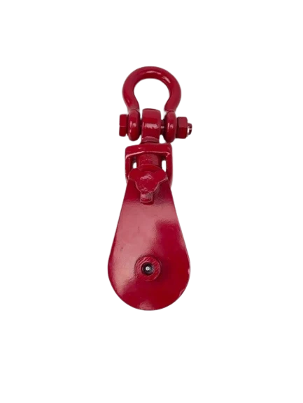 Snatch Block & Shackle 4.5" Sheave 3/8" to 1/2" Rope, 8,000 lb, Model AS-DB-SBD-S-4T-4S