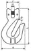 Durabilt 3/8" Grade 100 Steel Clevis Cradle Grab Hook, 8,800 lb, Model 60CR830DS25-04