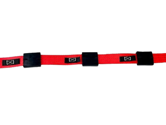 2" x 14' Red Tecnic Pro Webbing Wheel Strap with Swivel J Hooks, Model AS-KK2X14SSJR