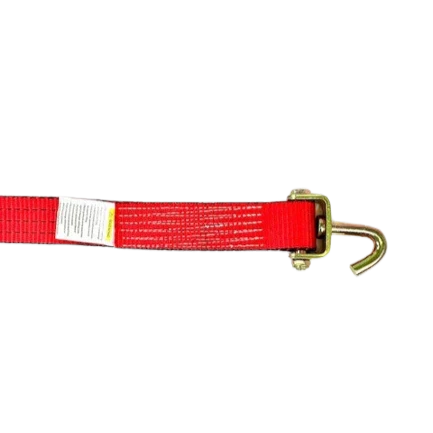 Heavy-Duty Cargo Strap 2" x 14' Swivel J Hook, 3,333 lb, Model AS-KK2X14SSJRLPT
