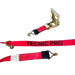 Ratchet Tie Down 2" x 11' Wire Hooks, 3,333 lb, Model AS-KKDJ10RLPT