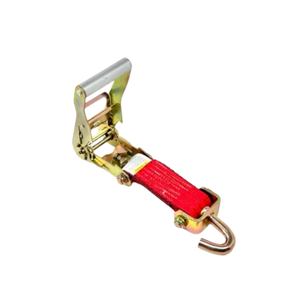 Ratchet Tie-Down Assembly 2" x 11' Swivel J-Hooks, 3,333 lb, Model AS-KKSJ10RT
