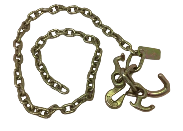 Heavy-Duty Auto Transport Chain 5/16" x 8', 4,700 lb, Model AS-KTC014D