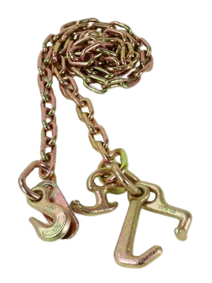 5/16" x 6' G70 Safety Chain RTJ Cluster Hook & Grab Hook, Model AS-KTC018A