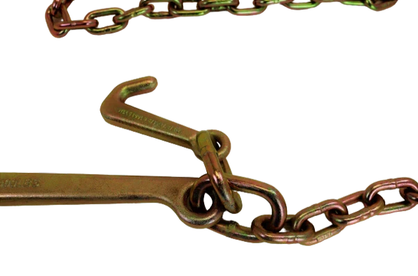 V-Bridle Chain Towing Kit 24" 15" J & Mini J Hooks, 4,700 lb, Model AS-KTC103A