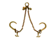 V Chain 24" 8" J Hooks & T-J Hooks, 4,700 lb, Model AS-KTC109A