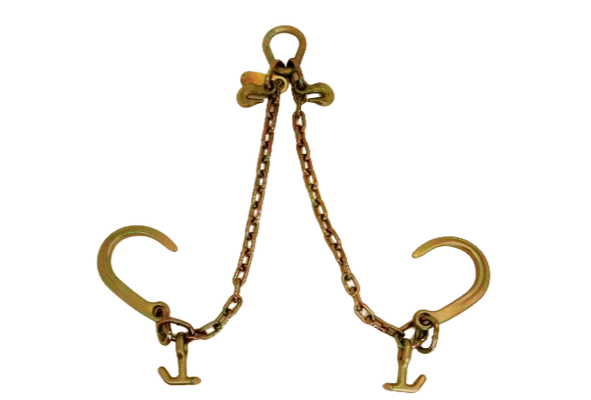 V Chain 24" 8" J Hooks & T-J Hooks, 4,700 lb, Model AS-KTC109A