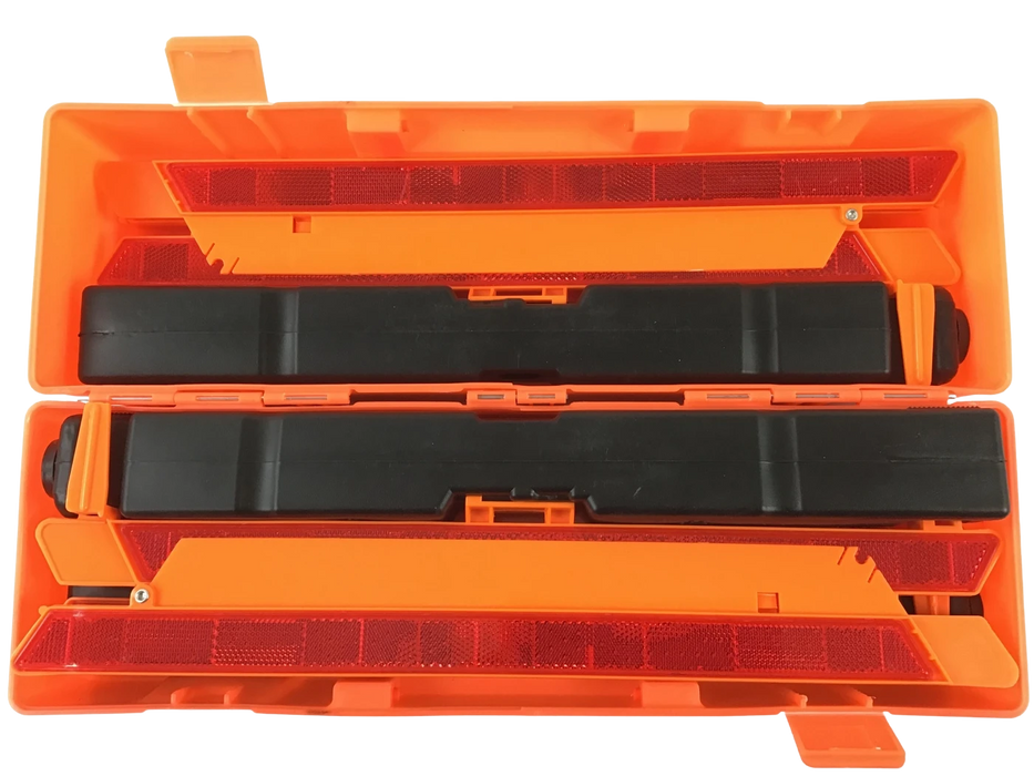 17.5" Reflective Warning Triangles Pack of 3 FMVSS 125 Compliant, Model AS-MRSTRG01