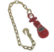 Snatch Block 3" Sheave with Shackle Chain & Grab Hook, 4,000 lb, Model AS-SBD-S-2T-3SCT