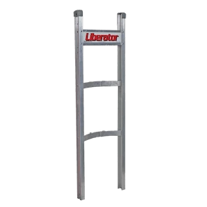 B&P Straight Back Aluminum Hand Truck Frame & Curved Crossbars, Model B7