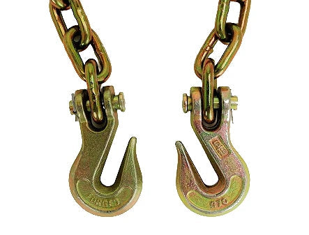 5/16" x 20' Grade 70 Transport Chain & Clevis Grab Hooks, 4,700 lb, Model C-516X20T70