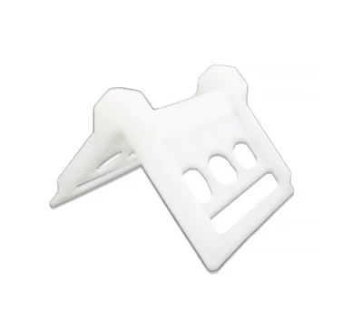 4" x 4" x 5 1/4" White Corner Protector for 4" Webbing, Model C-CP4
