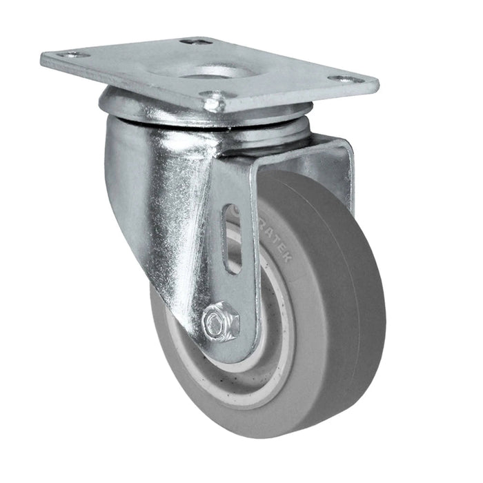 3" x 1-1/4" TPR Swivel Caster, 210 lb, Model CAM60005-TPR3in