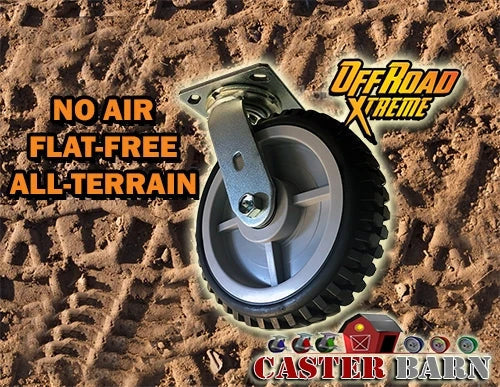 5" Solid TPR Swivel All Terrain Caster, Model CB-ATSC5
