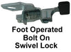 5" Solid TPR Swivel All Terrain Caster, Model CB-ATSC5
