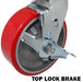 5" Solid TPR Swivel All Terrain Caster, Model CB-ATSC5