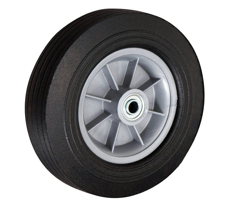 10" x 2-3/4" Rubber Flat Free Industrial Replacement Wheel, 650 lb, Model CB-FF10-O