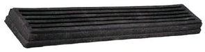 18" x 3" Rubber Dolly End Cap Fits 1" Deep End Board, Model CB-RDC183