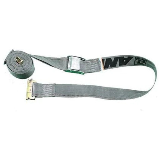 CC2042 2" x 16' Grey Heavy-Duty Spring Loaded Cambuckle Strap