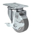 3" x 1-1/4" TPR Swivel Caster with Brake, 210 lb, Model CHQ-CAMB3BRK-INGBIN
