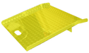 B&P Aluminum Curb Ramp 27"x27" Safety Yellow, 750 lb, Model CRP2727-SY