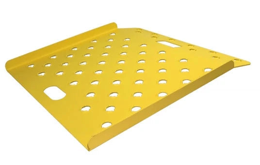 B&P Aluminum Curb Ramp 30"x30" Punched Deck, 750 lb, Model CRP3030-SY