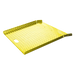 B&P Tread Plate Deck 27" x 27" Riveted Handle Safety Yellow, Model CRU2727-SY