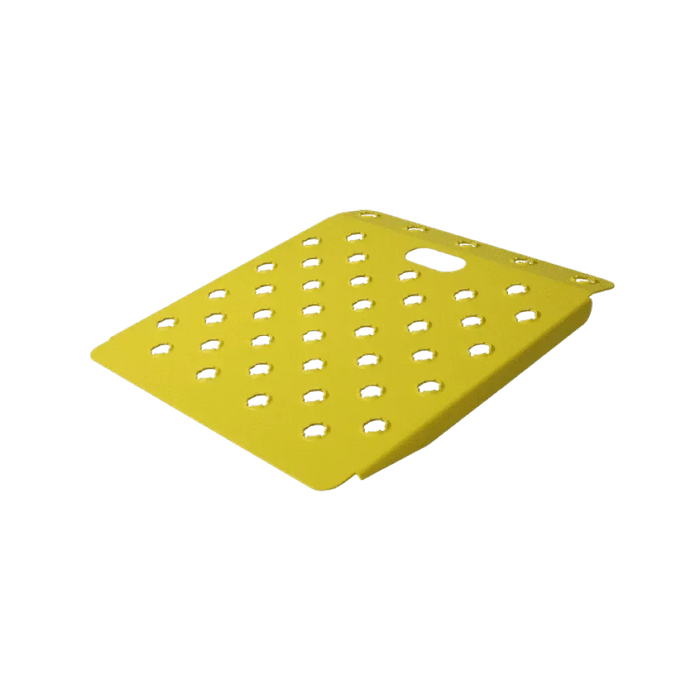 B&P Punched Deck Wedge 22" x 24" Safety Yellow, Model CRW2224-SY