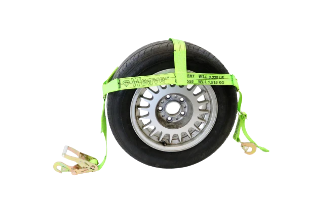 Adjustable 2" Tire Bonnet with Snap Hook Ratchets, 3,333 lb, Model CT-2ATB-RTSH-DW