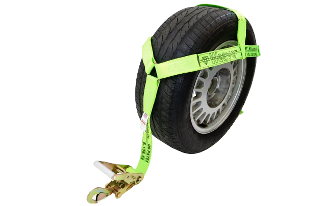 Adjustable 2" Tire Bonnet with Snap Hook Ratchets, 3,333 lb, Model CT-2ATB-RTSH-DW