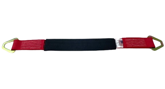2" x 36" Diamond Weave Axle Strap 4 Pack with Steel D-Rings, 3,333 lb, Model CT-2X36AX-DW