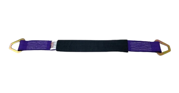 2" x 36" Diamond Weave Axle Strap 4 Pack with Steel D-Rings, 3,333 lb, Model CT-2X36AX-DW