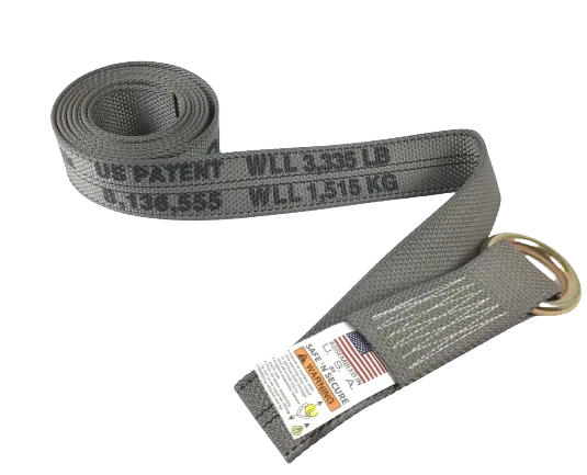 Diamond Weave Lasso Strap 2" x 8' with O-Ring, 3,333 lb, Model CT-2X8OR-DW
