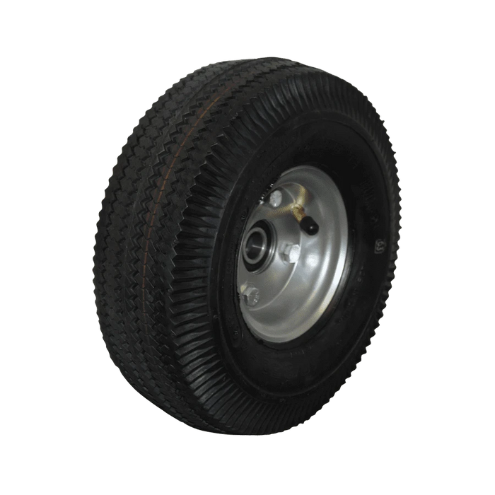 B&P 10" x 3.5" 4-Ply Pneumatic Wheel, 5/8" Bore Precision Bearings, Model D5