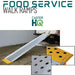B&P Aluminum Food Service Walk Ramp 12' x 26", 1,000 lb, Model FSW-2612-AH