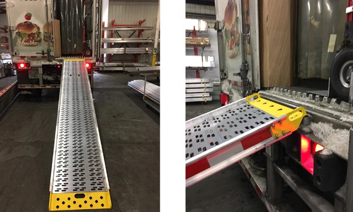 B&P Aluminum Food Service Walk Ramp 14' x 26", 1,000 lb, Model FSW-2614-AH