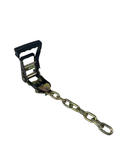Heavy-Duty 2" Black Ratchet & Chain Tail, 3,333 lb, Model H-2RCA-1HD