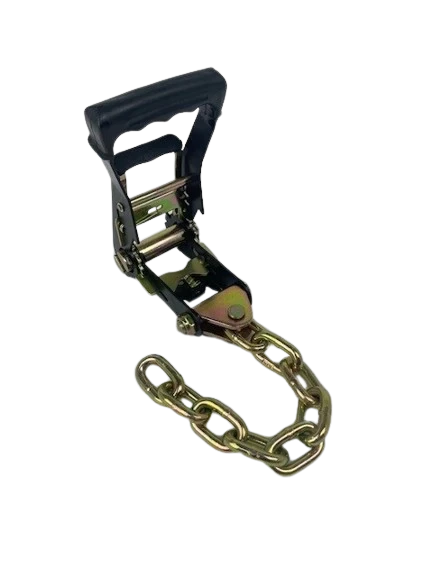 Heavy-Duty 2" Black Ratchet & Chain Tail, 3,333 lb, Model H-2RCA-1HD